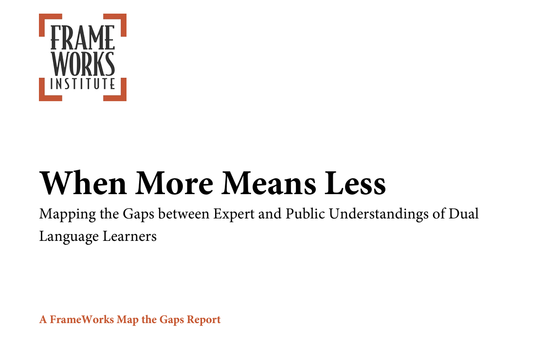 When More Means Less: Mapping the Gaps between Expert and Public Understandings fo Dual Language Learners